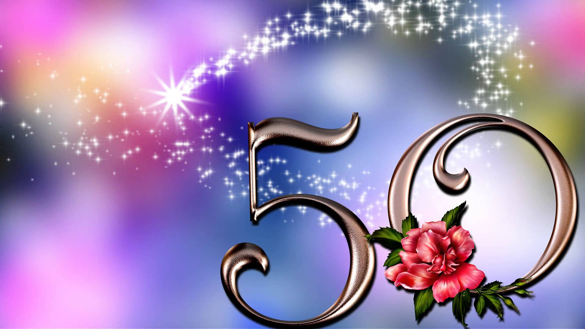 Открытки и картинки на юбилей в 50 лет для женщины. Красивые поздравления с д...